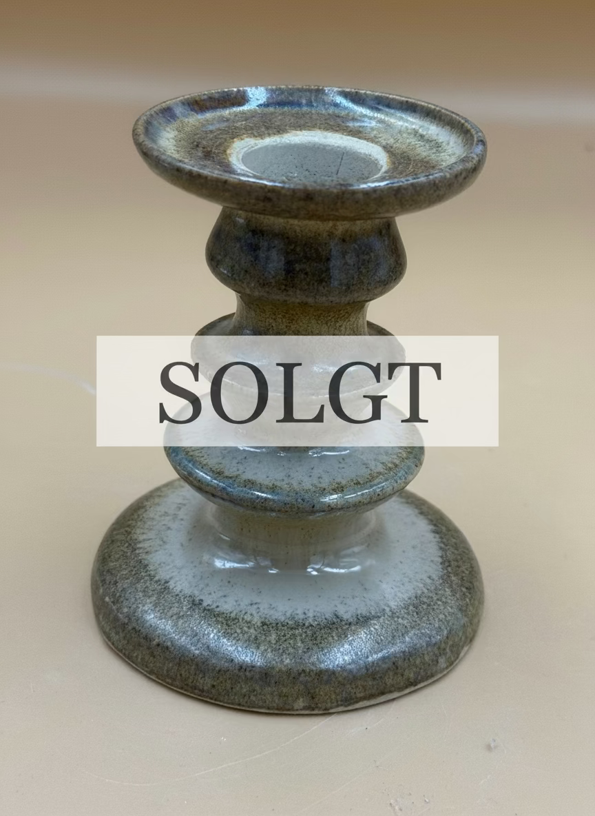 Lysestager med snørkler h 8-14 cm