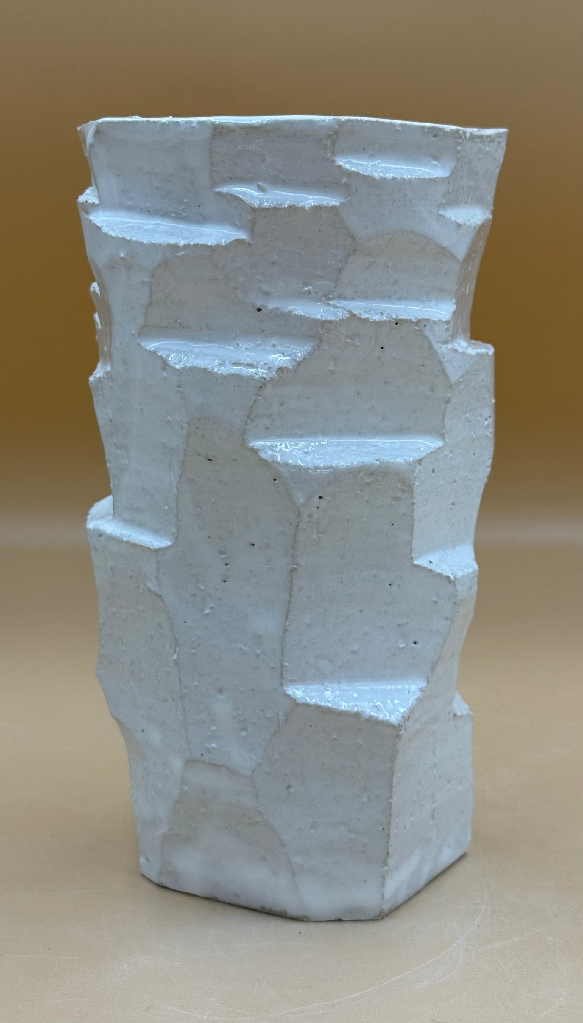 Vase hvid ø10, h17