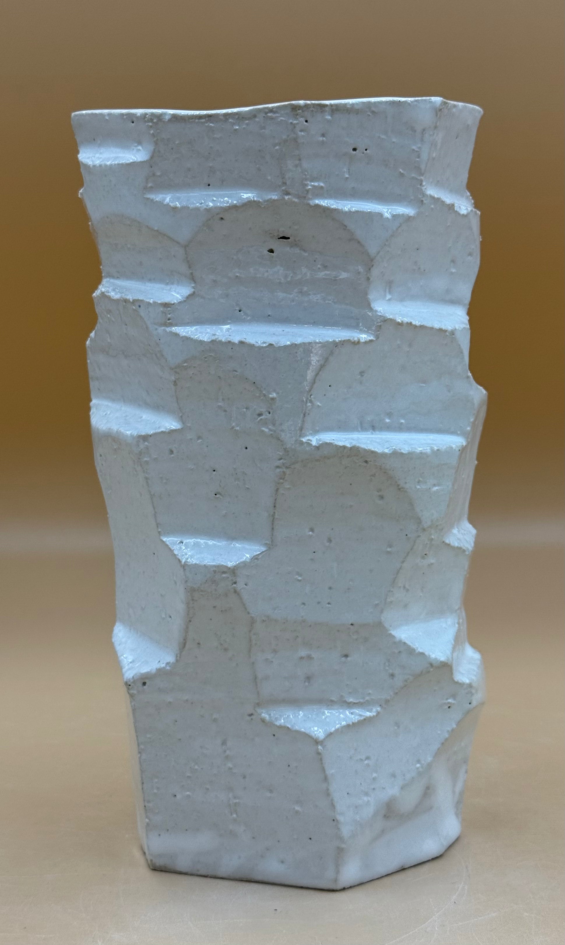 Vase hvid ø10, h17