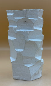 Vase hvid ø10, h17