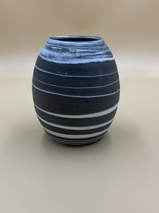 Vase 13cm 2-farvet ler