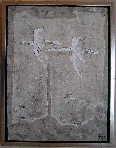 Paa traek2 30x40 cm marts 2003