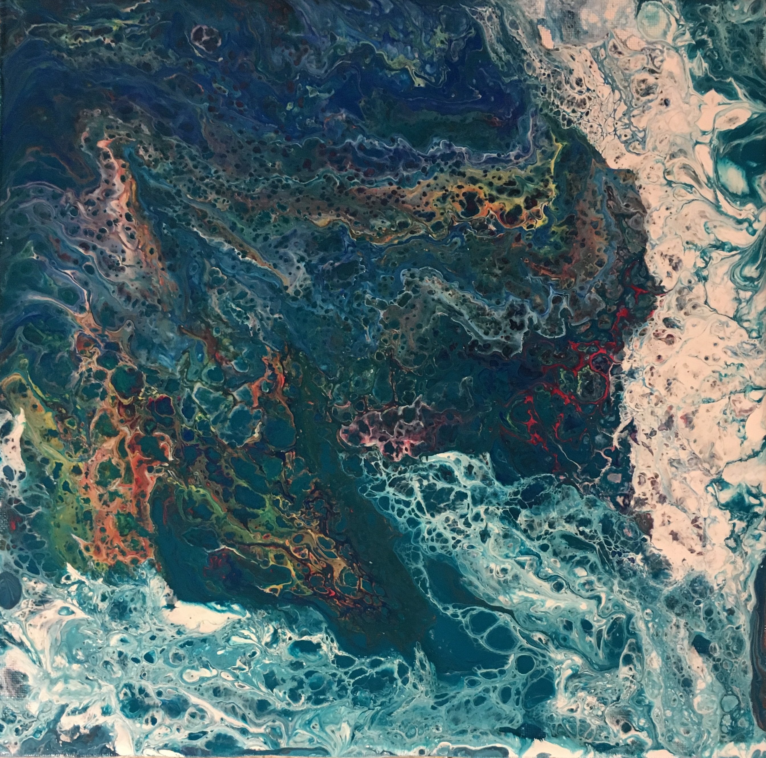 Pouring 2 30x30 cm