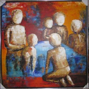 Samling II 100x100 cm marts 2008