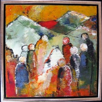 Samling XII 40x40 cm maj 2008