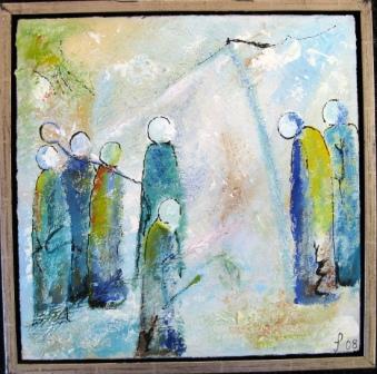 Samling X 40x40 cm april 2008