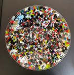 Indlæs billede til gallerivisning Glasfad ø36 cm,7,5 cm multifarvet
