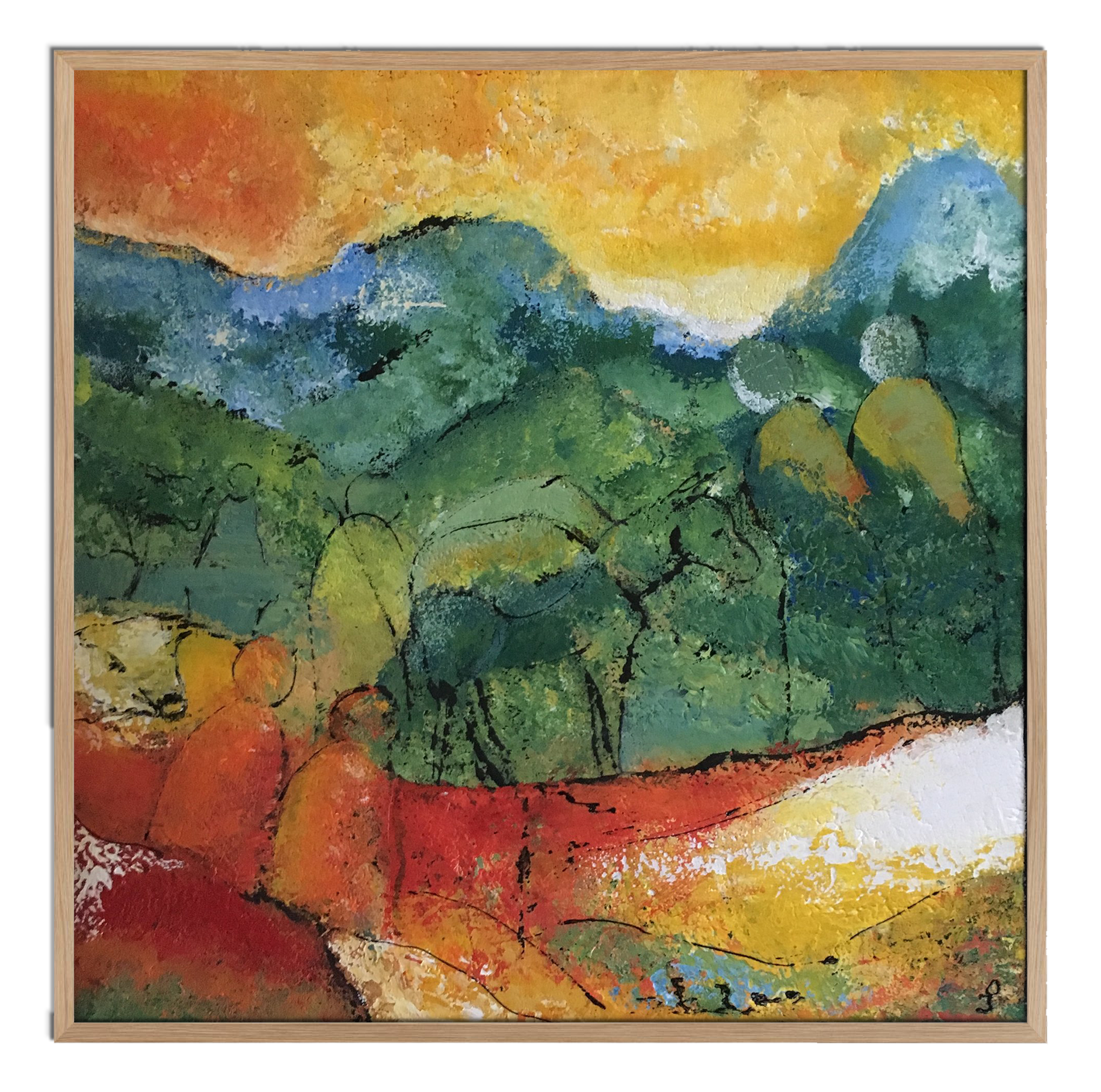 Hyrder II 60x60 cm