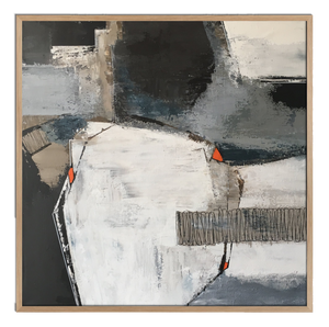Studie orange I 100x100 cm