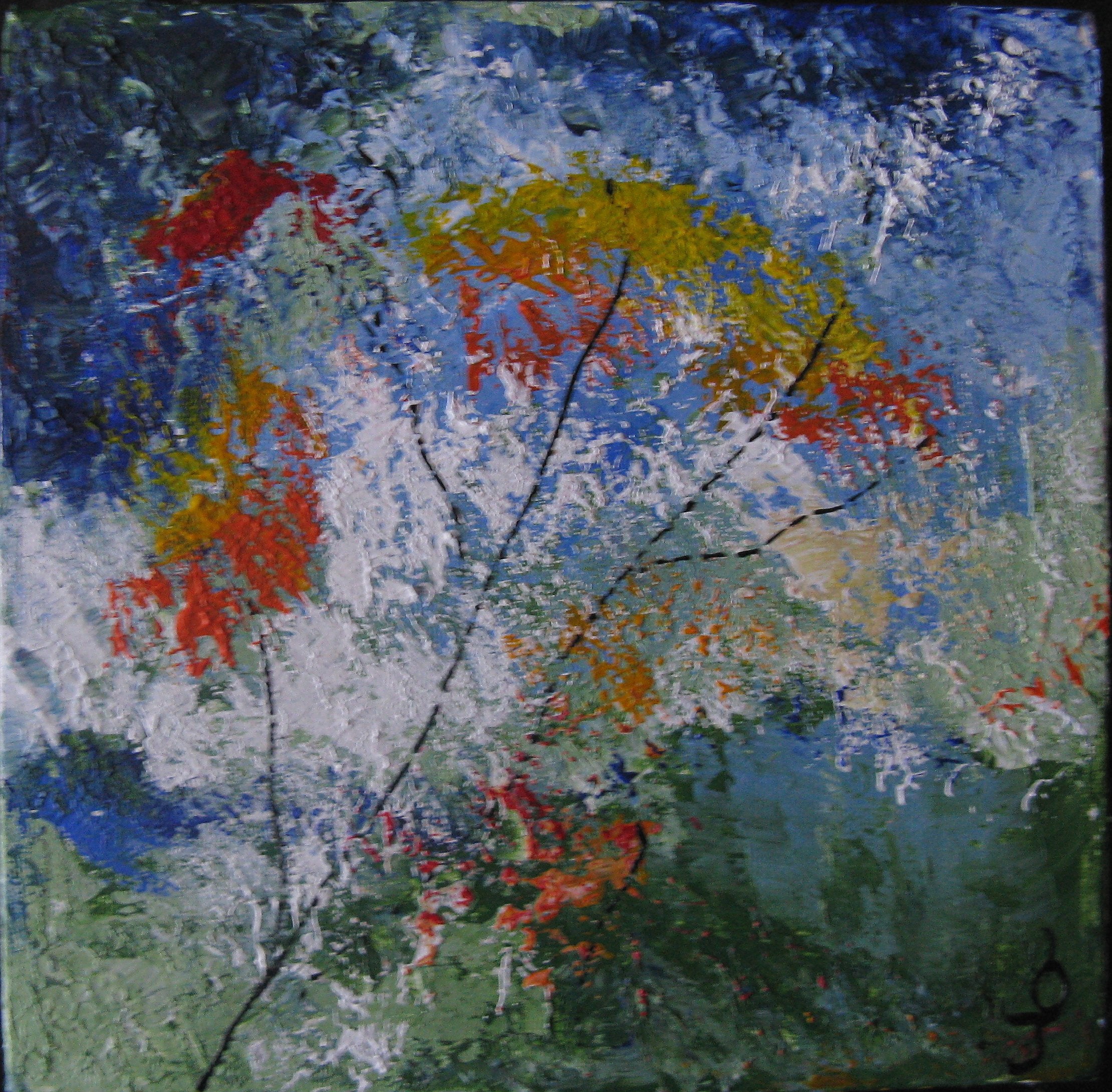 natur abstraktion III roed 15x15 januar 2010